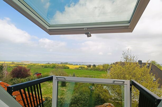 Blick auf die Ostsee vom Schlafzimmer