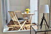 Loggia vom Sofa aus